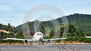 Plane on airstrip