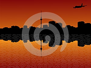 Plane arriving in Berlin