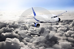 Plane blue cloud sky travel transportion airplane mountains
