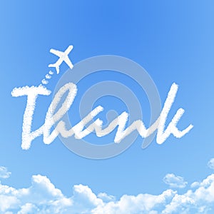 Plane on Cloud shaped ,dream concept