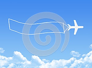 Plane on Cloud shaped ,dream concept