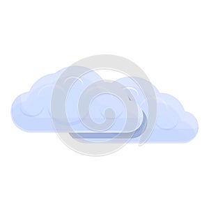 Plane clouds icon, cartoon style