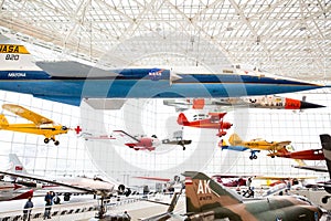 Plane displays at the Air Museum