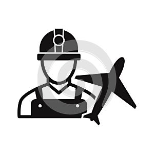 Plane engineer  Vector Icon which can easily modify or edit
