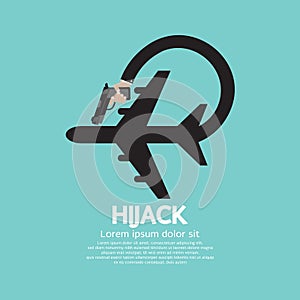 Plane Hijack Concept Abstract Design