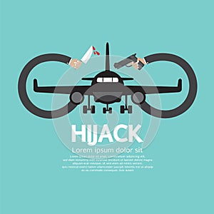 Plane Hijack Concept Abstract Design