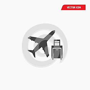 Plane icon illustration isolated vector