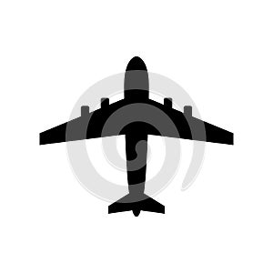 Plane icon isolated on white