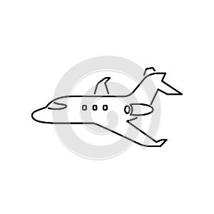 Plane icon simple flat vector illustration