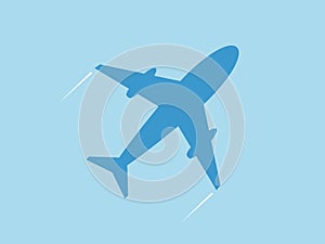 Plane icon, vector illustration, minimal design