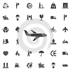 Plane icon vector
