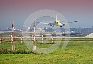 Plane landing