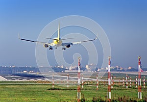 Plane landing