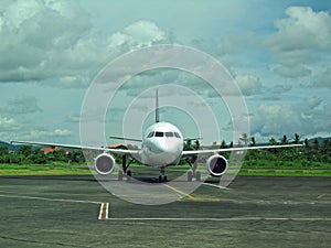 Plane at Legaspi airport
