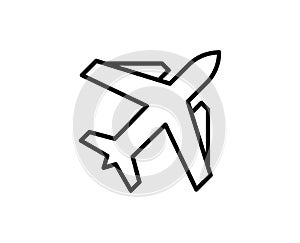 Plane line icon