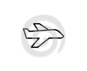 Plane line icon