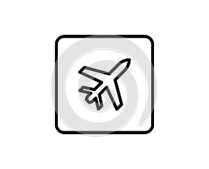 Plane line icon