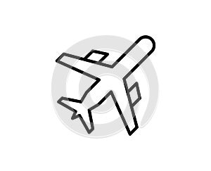 Plane line icon