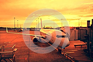 Plane at Melbourne Airport