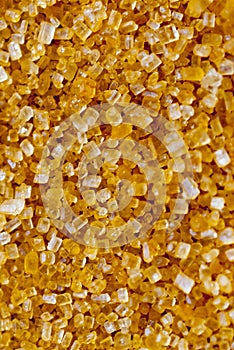 A plane patch of Demerara Sugar crystals