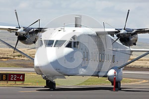 Plane on platform