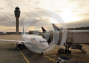 Plane Refueling at Hartsfield-Jackson Terminal