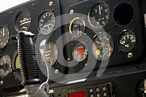 Plane's cockpit - closeup