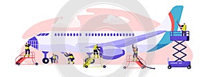 Plane Service Banner. Aircraft Maintenance, Inspection and Repair. Performance of Task Required to Ensure Continuing Airworthiness