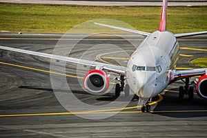 Plane taxiing photo