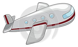 Plane Toy Cartoon Color Illustration Design