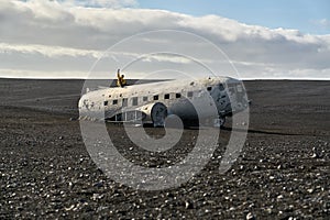 Plane wreckage in Iceland