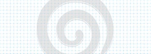 Planer page with dotted square grid. Seamless blue dashed checkered paper pattern. Simple cross dash graph texture