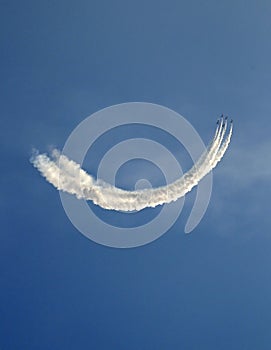 Planes at an aviatic show