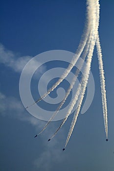 Planes at an aviatic show