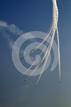 Planes at an aviatic show