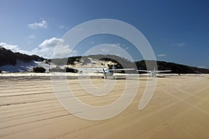 Planes on the beach