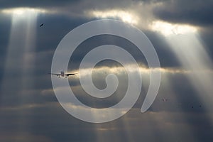 Planes Landing Perfect Sky