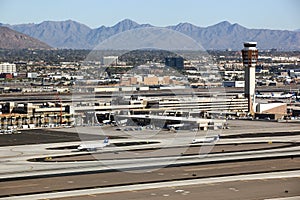 Planes ready for take off