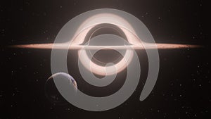 a Planet in the black hole system