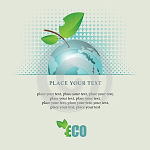 Planet Earth as an apple