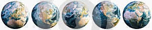 Planet Earth continental cartography