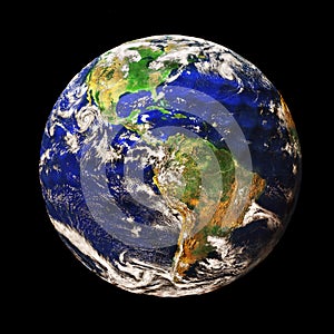 Planet Earth depicted as a Golf Ball