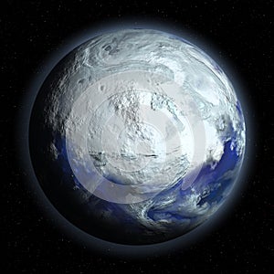 Planet Earth in Glacial Period