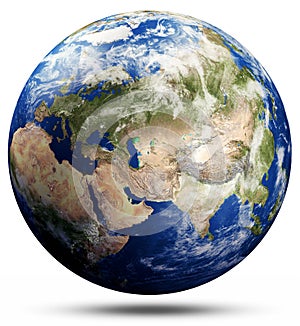 Planet Earth globe map - Asia photo