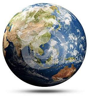 Planet Earth globe - South-East Asia