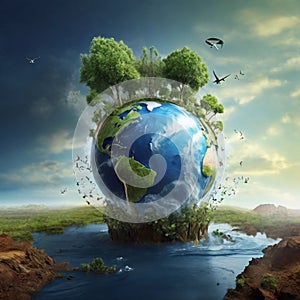 planet Earth, green planet, protecting the planet from pollution