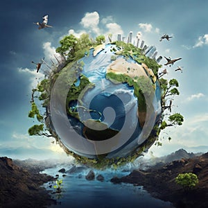 planet Earth, green planet, protecting the planet from pollution