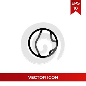 Planet earth icon vector illustration