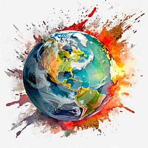 Planet earth illustration