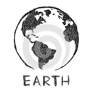 Planet Earth Rough Sketch